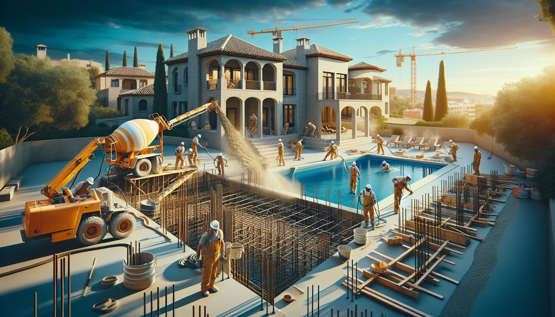 construir piscina obra madrid interior