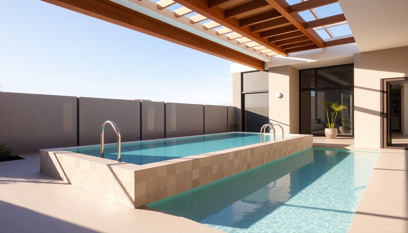 Piscina de obra con escaleras integradas en Madrid: diseños y precio añadido 2 Piscina de obra con escaleras integradas en Madrid: diseños y precio añadido